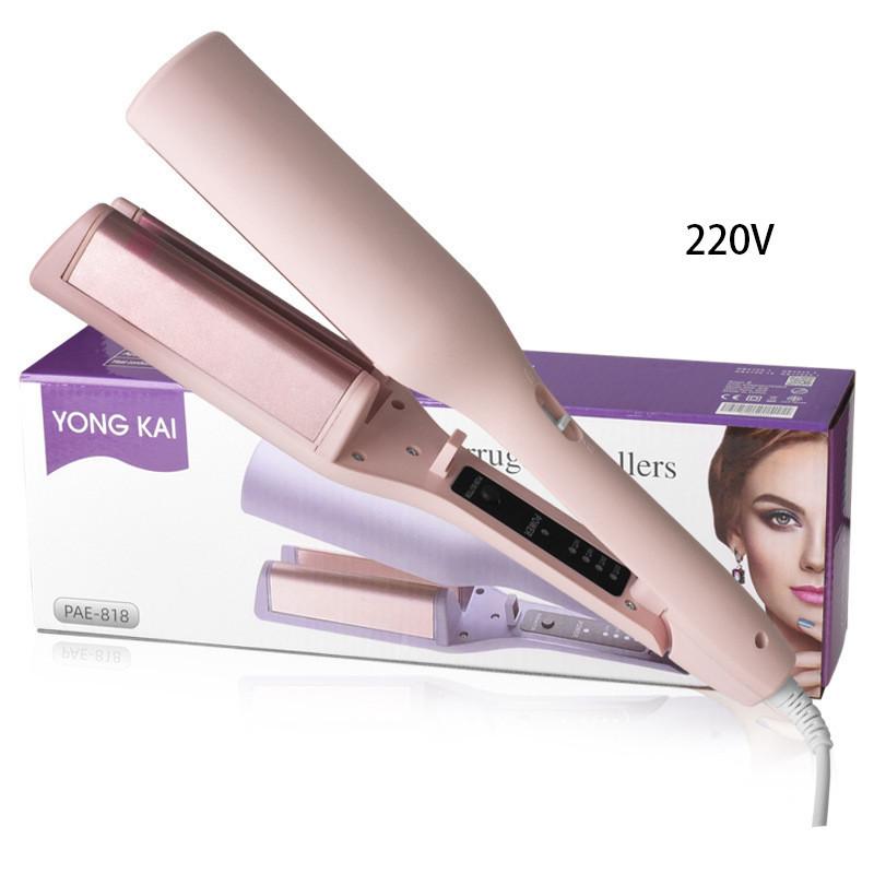 

2color Curly Hair Stick 32mm Vshaped Large Curls For Fashionable Home 220v Use Pink EU