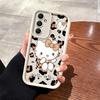 Hello Kitty Leopard Print Pattern Case for Samsung Galaxy A06 A15 A14 A11 A13 A30 A12 A07 A04 A17 A16 A50 A05 A20 Phone Cover