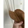 Women S Suede Rivet Metal Fashion Octagonal Hat For Large Head Circumference