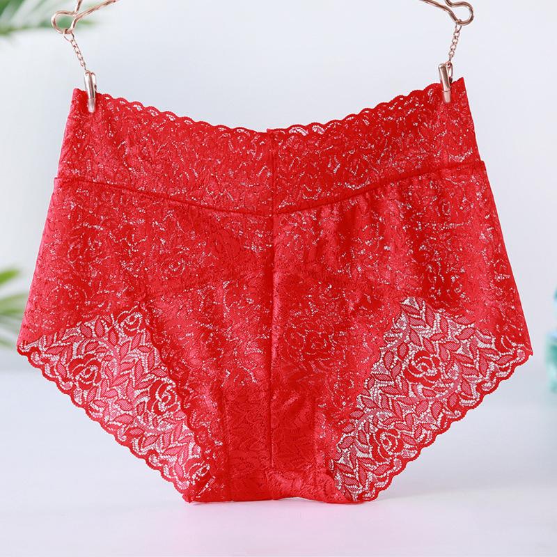 

Кружевные трусики средней талии, большие размеры, нижнее белье для женщин, сексуальные треугольные трусики 2XL