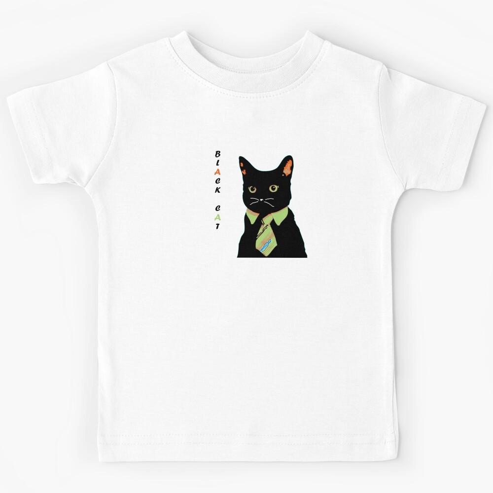 Black Cat Kids T-Shirt 170