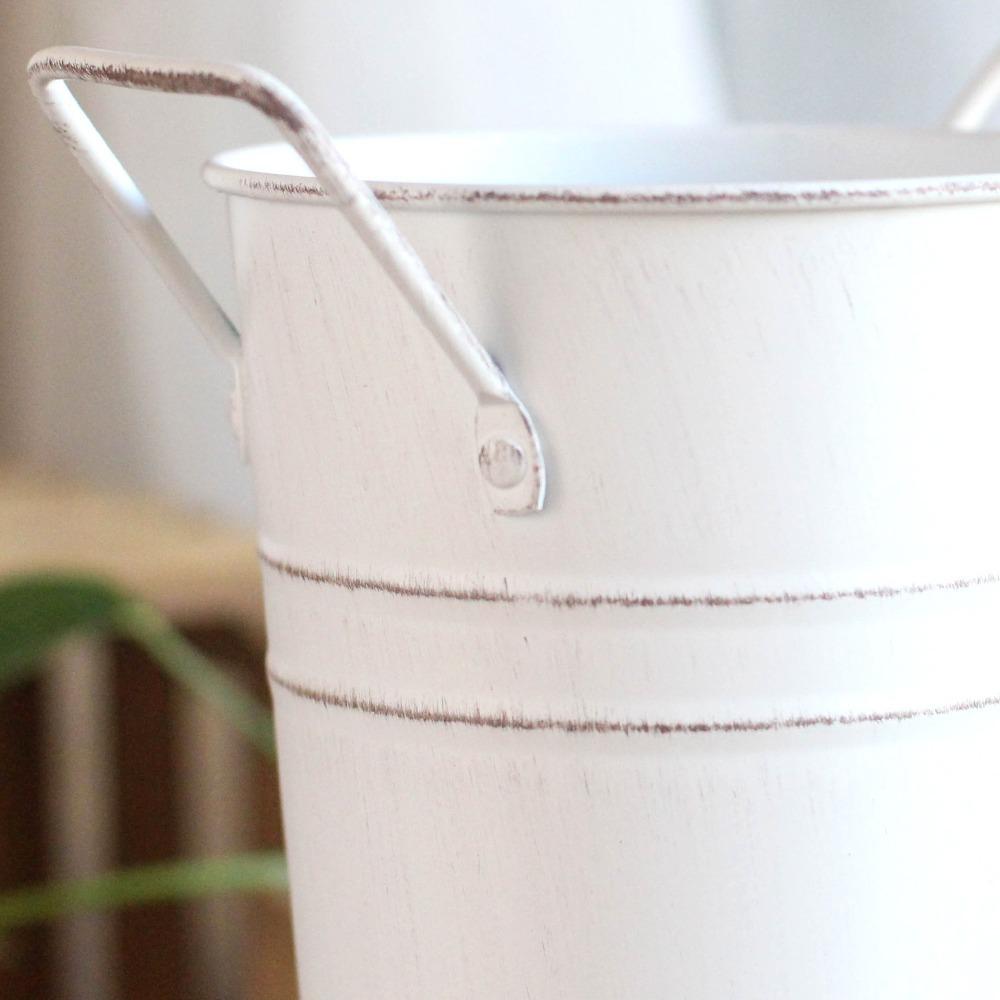Creative Tin Flower Bucket Round Wrought Vase Beer Barrel Retro Tin Barrel  Wedding