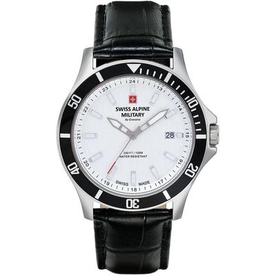 Challenger Leather Strap Silver Dial Quartz 7022.1532 100M Men's Watch