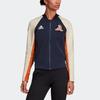 Adidas Sports Style Long Sleeve Jacket Women Outerwear Navy DX8420