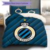 Club Brugge KV Pattern Bedding Quilt Set  Home Decoration  Gift (1 * duvet cover + 2 * pillowcase  without core)