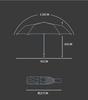 Simple Triple Fold Umbrella With Thick Vinyl UV Protection Double Umbrella Rain And Sun Umbrella Folding Vinyl Umbrella