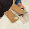Suede Phone Case for iPhone 16 15 13 14 for 13 12 14 16 Pro 15 14 16 Pro Max  Luxury Brown Suede Leather Case