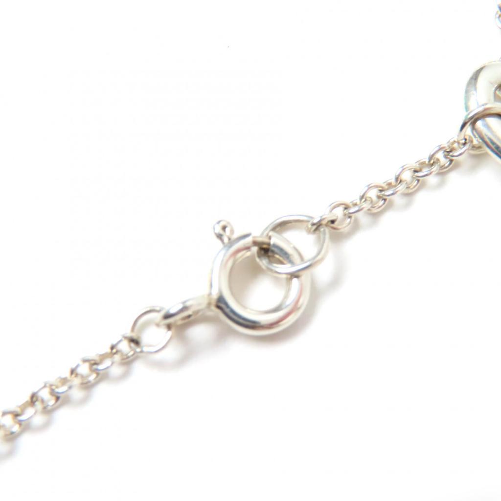 Great TIFFANY&Co. Bracelet Open Heart 5P Silver SV925 Women Used