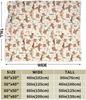 Western Throw Blanket Soft Cozy Plush Warm Fleece Football Blanket For Sofa Couch Bed 80"X60"
