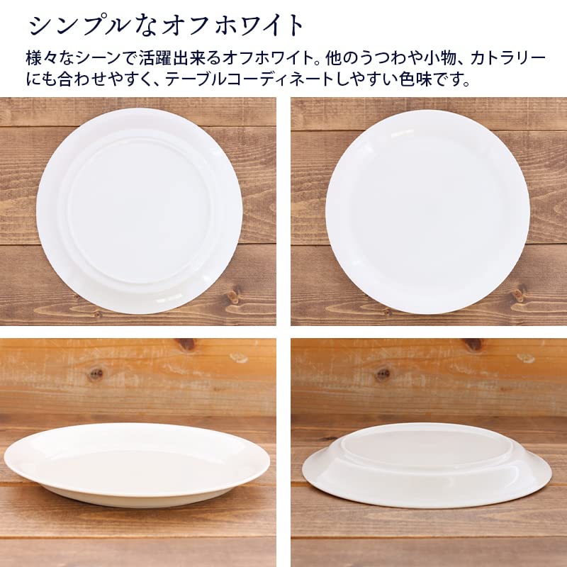 EAST Table Newborn Rim Made In Simple Microwave and Dishwasher Safe Plate, 24cm, 712-007, Japan, Design,