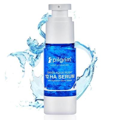 Pilgrim Swiss Aqua Rush™ 12 HA Serum (Hyaluronsäure) mit Hydration Burst Beads , Swiss Aqua Rush™| 30ml