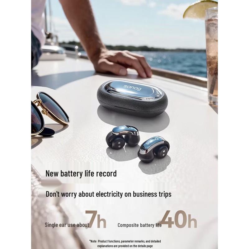 SANAG S9S AI Air Bone Conduction Bluetooth Sports Ear Clip Headset