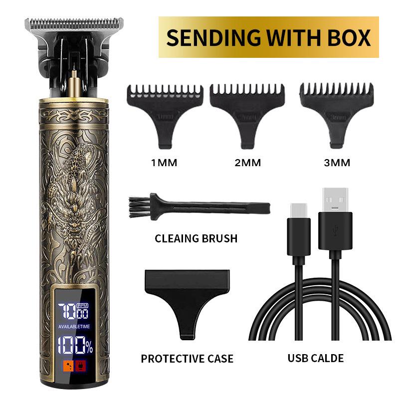 Akumulatorowa Profesjonalna Elektryczna Maszynka do Włosów dla Salonów - Uniwersalne Regulowane Ostrze, Stylizacja dla Dorosłych, Biały Trymer