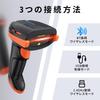 Tera Professional Wireless Barcode Scanner, 1D/2D QR Code Compatible, Bluetooth 2.4G Wireless, USB Wired Connection, Replaceable Battery, Power Switch