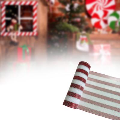 Weihnachtsrot und Weißes Band, Dekoration, DIY Heimtextilien, Schleifenbinden, Multifunktional