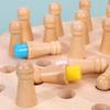 Wooden Memory Chess Games Block Puzzle Game for Parent Child Family