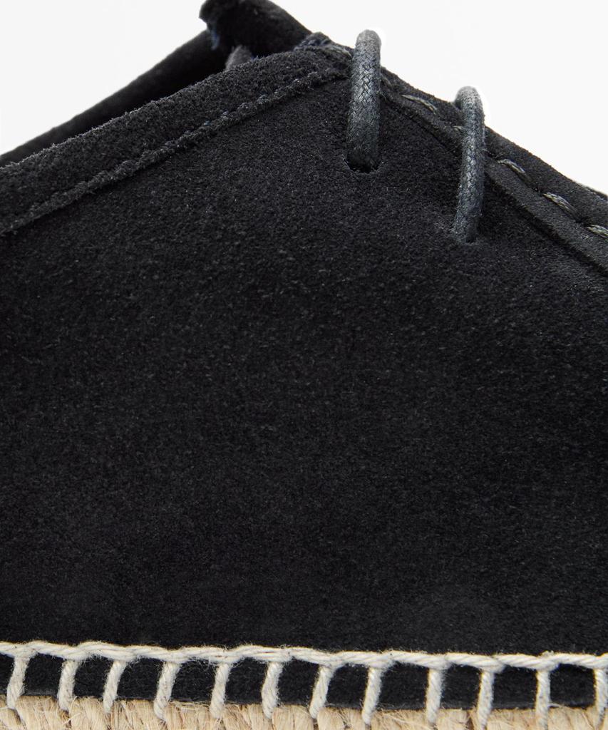 Massimo Dutti Split Suede Stitch Detail Jute Shoes