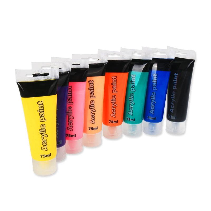 75ml Acrylic Paint for Kids - Suitable for Stone, Wall, Nail, DIY Hand Painting, and More.