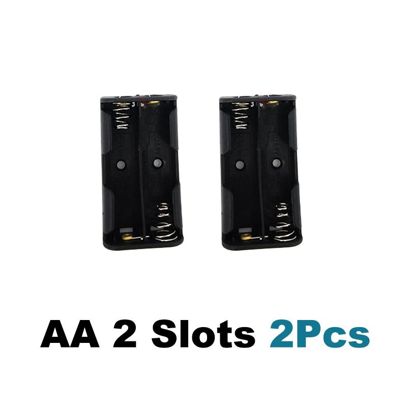 1 2 3 4 Fante porturi AA 18650 1.5v 3.7v Alimentare Baterie Cabluri de stocare Cutie Suport Cutie Cabluri Fir negru pentru instrumente de reparare Negru