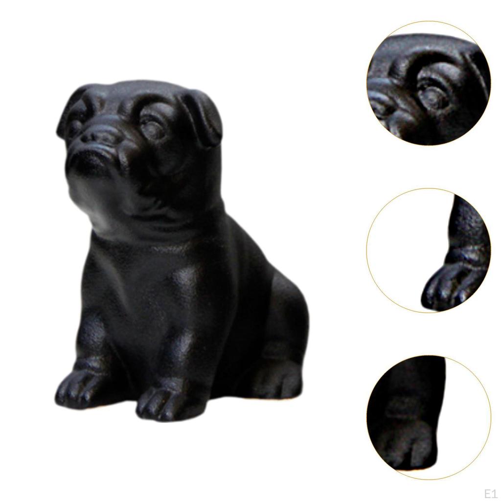 Bulldog Dog Statue Animal Sculpture Collectible Modern Decorative Figurine Desktop Ornament for