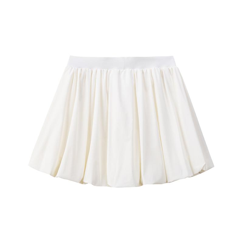 Anta Womens Woven Skirt Summer Casual Short Skirt Women skirts Ivory 962628203-3
