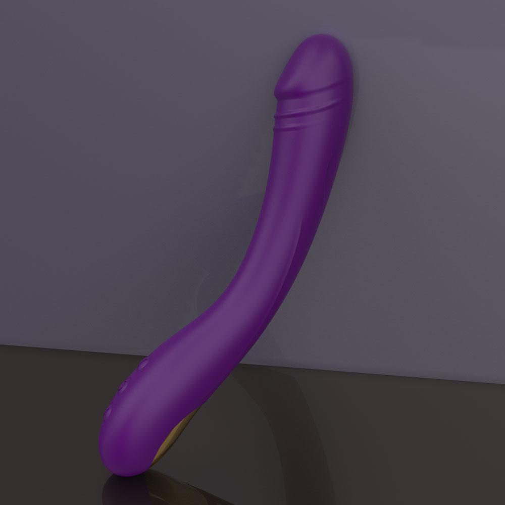 Dildo Vibrator with 10 Frequencies Vaginal Massager, G-spot Massage Stick Soft Silicone Material Magic AV Stick Adult Products for Women