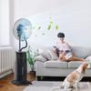 Water-cooled Fan, Pedestal Fan with Mist Function, Remote Control, Oscillating, Timer, 3.1 L Water Tank, 3 Modes, 90 W Water Fan with Wheels, 135 Cm
