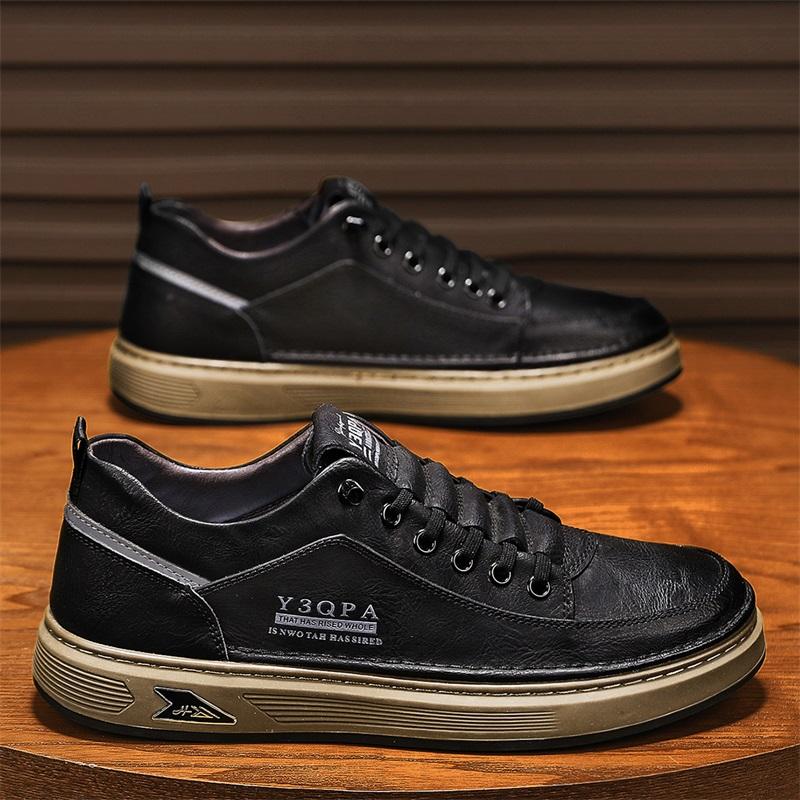 

Модный скейтборд Спорт и отдых Лоферы Повседневные кроссовки Мужские кроссовки Платформа Спортивная обувь Износостойкая Весна и Осень 44 чёрный