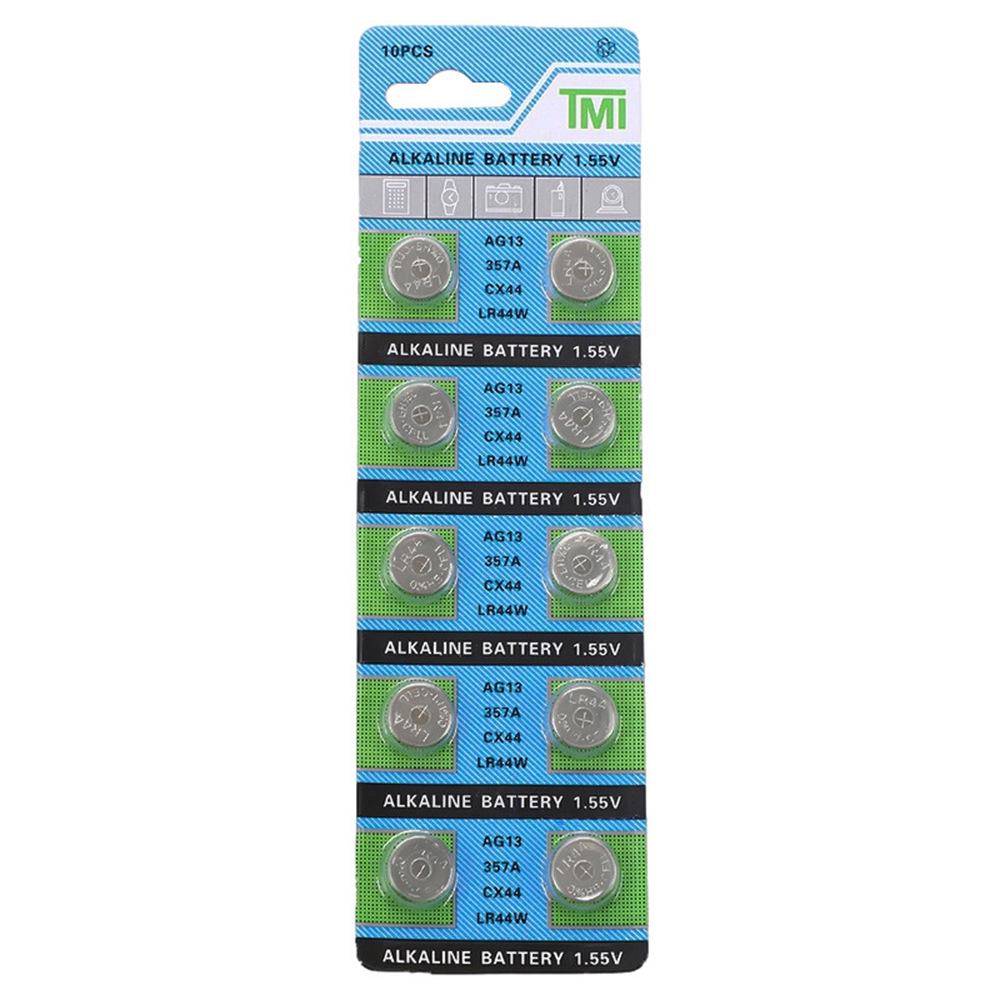 AG13 TMI 357 LR44 Button Cell Battery for Electronic Devices and Night Lights