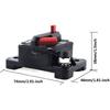 100 Amp Circuit Breaker 30A-300A with Manual Reset Waterproof Inline Fuse Inverter for Marine Trolling Motors Boat ATV Manual Power 12V-48VDC