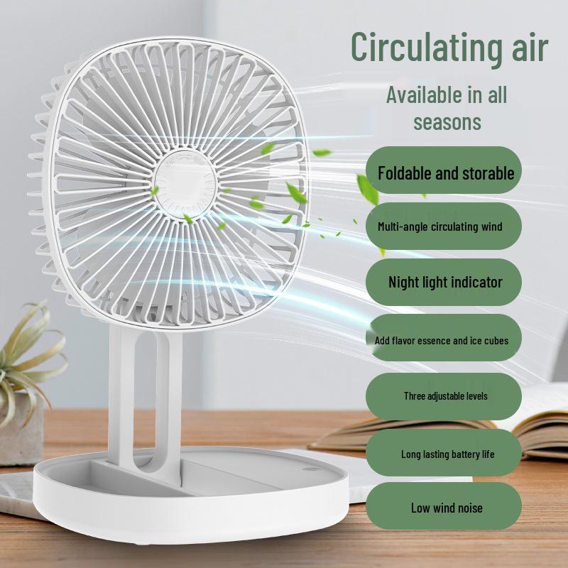 Portable USB Folding Fan for Travel, Outdoor, and Home Use