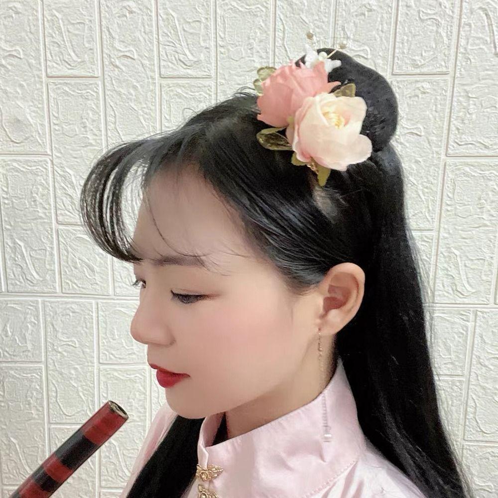 Chinese Style Flower Duckbill Clips Women Hair Clips Barrettes Korean Hairpins Bride Headdress