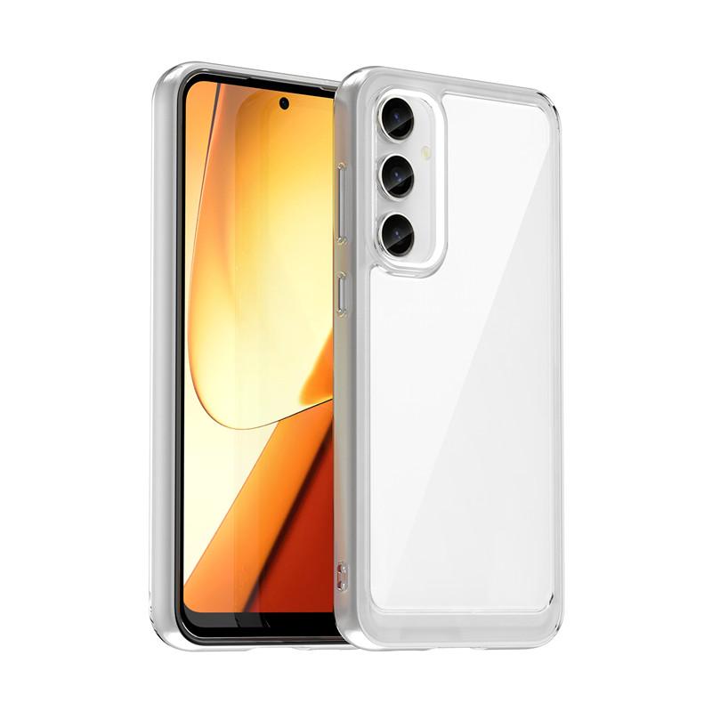 

For Samsung Galaxy S23 FE Case For Samsung Galaxy S23 FE Cover Colorful Soft Edge Silicone Transparent Bumper For Galaxy S23 FE For S23 FE чистий