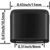 8 Pieces Air Fryer Rubber Bumpers, Aifeier ET Black Air Fryer Replacement Rubber Tips for Power XL Air Fryer Grill Pan