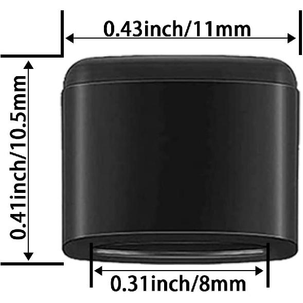 8 Pieces Air Fryer Rubber Bumpers, Aifeier ET Black Air Fryer Replacement Rubber Tips for Power XL Air Fryer Grill Pan