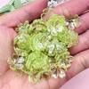 Nye 100 STK Armbånd Halskjede Høykvalitets løse perler Mote for smykkefremstilling DIY Galsang Flower Akryl 14,7 mm øredobber