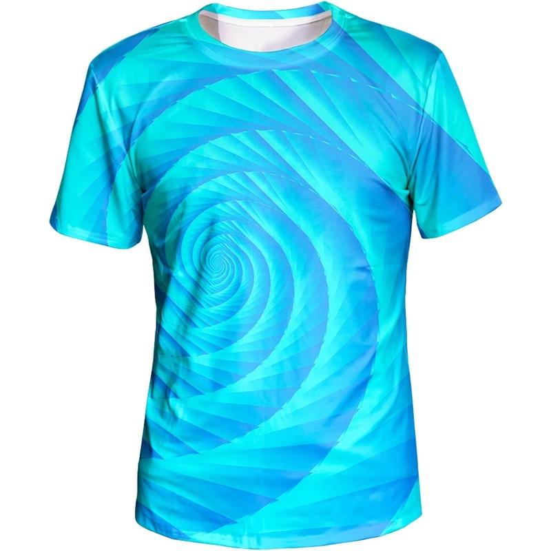 Men's Summer T-Shirt 3D Summer Style Beach Coconut Trees Polyester Quick Dry Breathable Short Sleeve Casual Wear