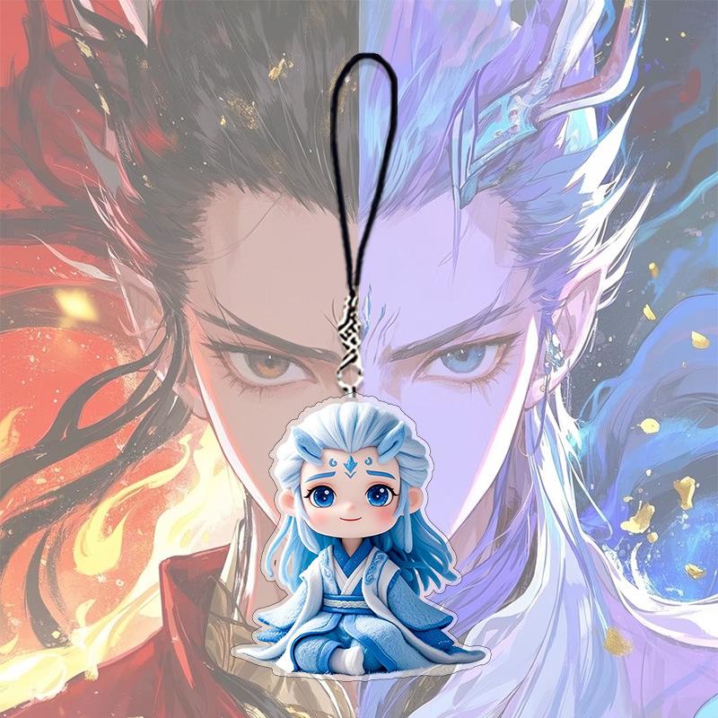 

Подвеска в виде торта-лотоса Nezha 2 Devil, детский морской мультфильм, аниме, дорогая цепочка для мобильного телефона Nezha Ao Bing, подвеска