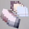 12Pcs Pure Cotton Men's Plaid Handkerchief Business Suit Pocket Towel Thin The Elderly Satin Sweat Wipe 38*38cm