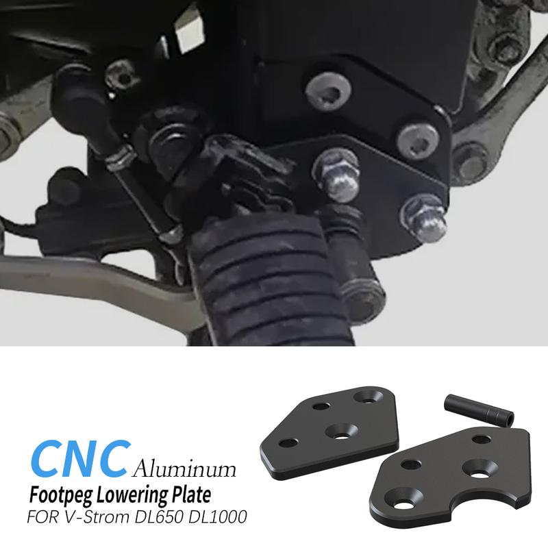 Driver Pedal Foot Peg Lowering Kits For Suzuki DL650 V-Strom DL 650 DL1000 V-Strom DL 1000 2002 - 2026 Footpeg Lowering Plate