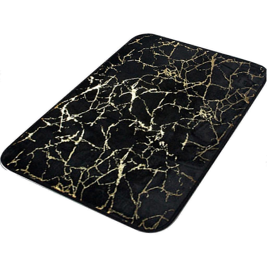 Bath Mat Non-slip Quick Dry Polyester Granite Surface Shower Rug For Home - Ri