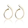 [Naot Jewelry] Women's Gold Hoop Earrings, Hypoallergenic, Kainari Hoop Pierces
