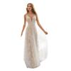 New European and American Wedding Dress Wish Sexy, Fashionable V-neck Sleeveless Lace Wedding Dress