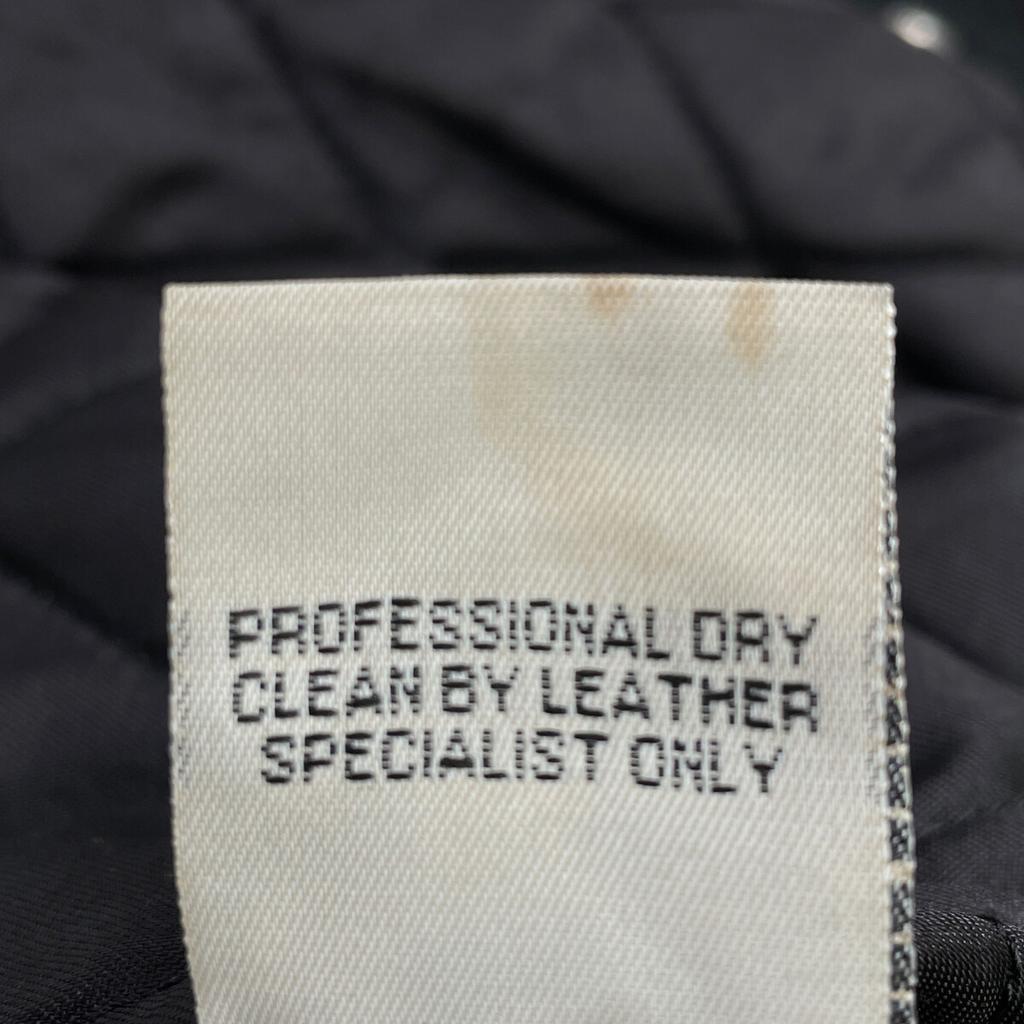 Golden Bear 80S USA Made Black Wool Quilted Stadium Jacket Jacket M blackUsed