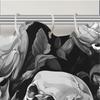 Flowers & Skull Shower Curtain - Durable Polyester, All-Season Modern Home Decor, Includes 12 Hooks, Ideal Bathroom Gift