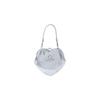 Belle Saturn Logo Kiss Lock Heart Frame PU Handbag Women Handbag Silver 4304006NW00HKQ401