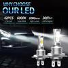 2Pcs 80W 3570SMD 2leds Fog Light H1 H3 H4 For Cars Headligh Led Bulb Car Led Fog Driving Lights H7 9005 H8 Lamp Light Source