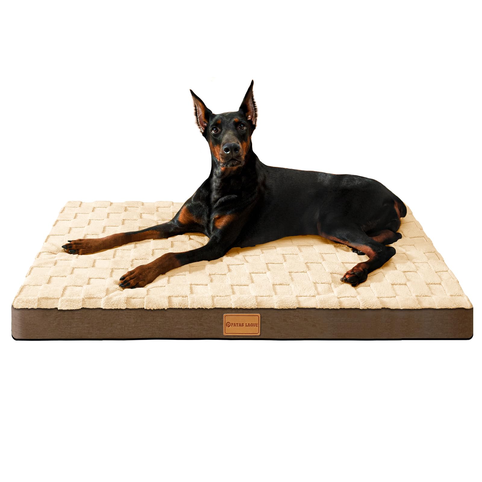 

Patas Lague Dog Pet Removable 107cm x for Medium and Large Dogs Bed, Checkered, High-Resilience, Waterproof, Washable, Bed/Cat Cushion, Cover,