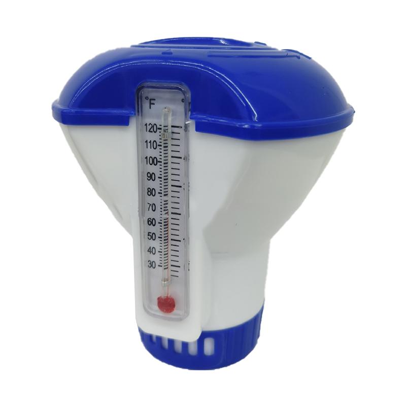 Swimming Pool Floating Chemical  Dispenser With Thermometer Disinfection