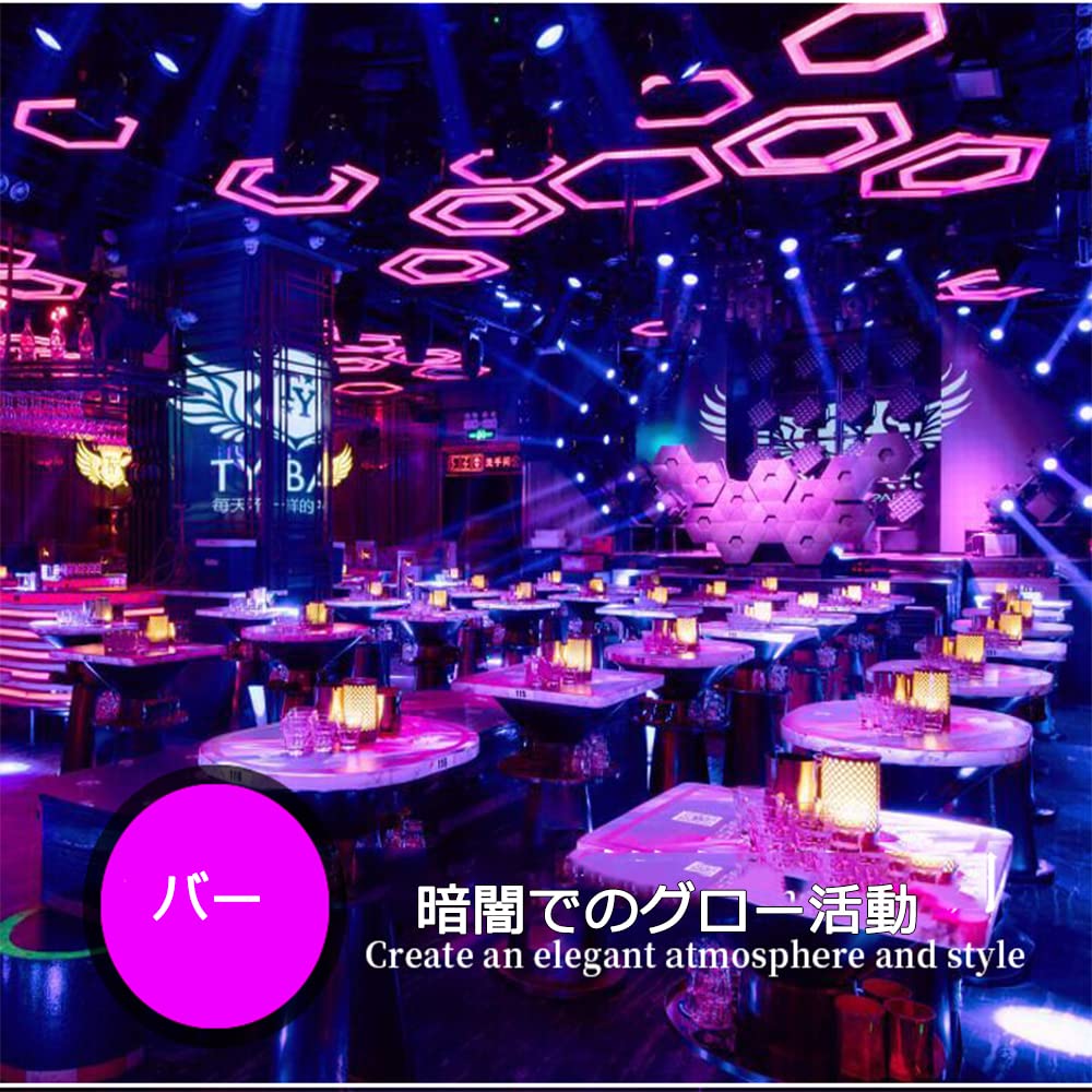Black Light UV LED Strip 120 High USB Cuttable Ambient Stage Christmas Halloween Party Body Indoor Material Lighting - Light, 2M, 10W, LEDs,